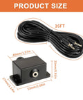 Universal Car Amplifier Level Controller With 3.5mm Cable Sub Amp Gain Knob dimensions 53x27x23mm and 16FT cable