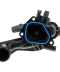 Straight Fire Engine Coolant Thermostat Replacement Mini Cooper Countryman Paceman R56 R57 R58 R59 showing black plastic construction and blue seal.