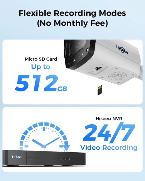 5MP PoE Outdoor IP Camera With Real Time 2 Way Audio, Spotlight and Alarm, IP67 Waterproof, Remote Access, No Monthly Fee, Works With PoE NVR and ONVIF Compatible NVR