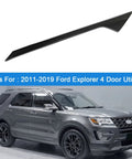 Front passenger-side A-pillar windshield outer trim, black, for Ford Explorer (2011-2019) replacement part.