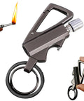 Rugged 3 In 1 Lighter Keychain With Bottle Opener And Multitool For Outdoor Survival, Windproof And Waterproof Kerosene Lighter