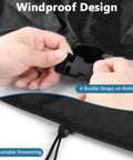 No Sweat Heavy Duty Waterproof Pallet Cover With Thick 600D Fabric And PU Back Coating with adjustable drawstring and buckle straps.