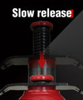 Close-up of slow release mechanism on 20 Ton Pneumatic Bottle Jack With Slow Release Welded Aluminum Pump Heavy Duty Car Lift
