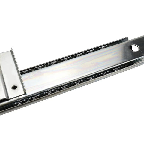 Heavy Duty Keyboard Tray Slides 14 Inch Silver Cold Rolled Steel With Ball Bearing Action Quiet High Load for desk setup