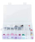 Ultimate 31Pc TIG Welding Nozzle Kit With Ceramic Torch Gas Lens Tips Glass Cups Clamps And Seals For WP-17 18 26 Guns organized in a clear case.