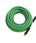 Coiled green Hybrid Air Hose One Quarter Inch By 50 Feet Tough As Nails Heavy Duty Spiral Reinforced Construction With Bend Restrictors