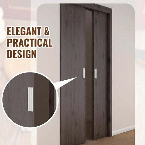 White Four Pack Self Adhesive Edge Finger Pull Door Handles Four And Three Quarter Inch on sliding doors.