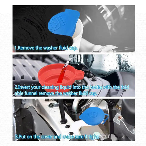 Instructions for installing 2 Pack Windshield Wiper Fluid Reservoir Cap For Acura ILX Hybrid And Honda Civic Accord Hybrid Replacement 38513-SB0-961 76802-SN7-G05 OEM Style Easy Install Durable Cap