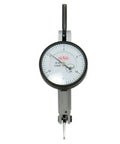 Swiss Type Dial Test Indicator.060 Inch Range With 1.5 Inch Dial Face 0.0005 Inch Graduation Horizontal Indicator in front view.