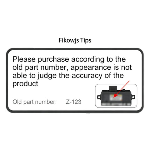 Note about purchasing by part number Z-123 with image of black fuel injection pump