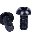 Six Piece Grade Five Titanium Disc Brake Rotor Bolts M5x10mm Torx T25 Head shown from the side, highlighting smooth finish and design.