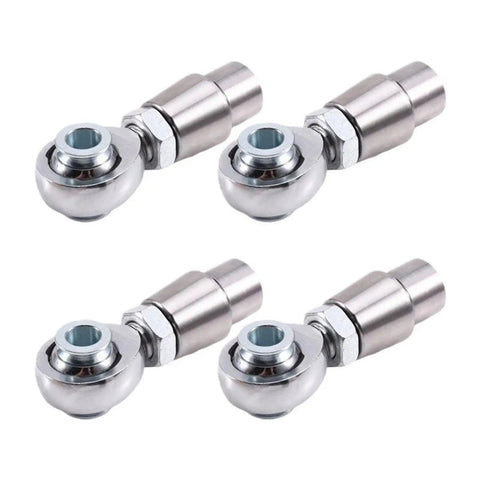 Top Tier 4 Pack 5/8 Inch 18 Thread Heim Ball Bearing Rod Ends with Spacers for Heavy Duty Steering and Control Arm Linkage