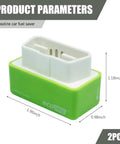 2 Pack Fuel Saver Full Chip Tuning Box for Power Up and Fuel Saving, OBD2 Eco Module Car Plug and Drive, Automotive Energy Saver