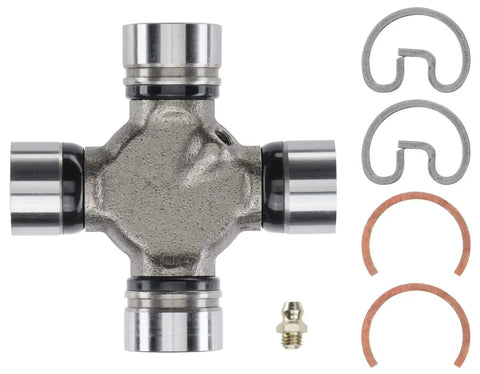 Premium Universal U Joint For Driveshafts Vehicle Specific Fit High Quality Aftermarket Replacement That Hooks You Up With Reliable Performance Durability And Easy Install, metal cross joint with clips and grease fitting