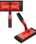 Two Pack 9 Inch Paint Edge Trimmer Tool With 180 Degree Rotating Handle For Decks Walls And Ceilings Stain Pad Edger Pro Grade Easy Grip Replacement Pads Included