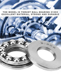 51203 Axial Thrust Ball Bearing for heavy-duty machinery, high precision bearing steel, maximum load capacity, low noise