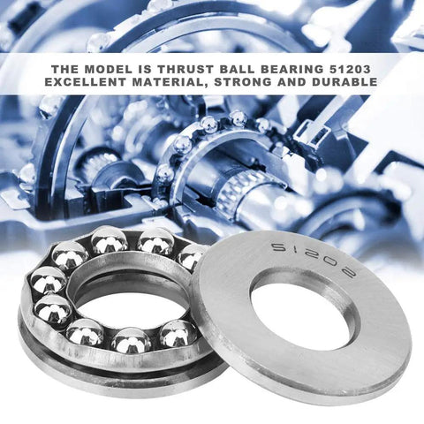 51203 Axial Thrust Ball Bearing for heavy-duty machinery, high precision bearing steel, maximum load capacity, low noise