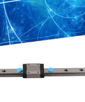 LML12B 12 Mm Linear Guide Rail And Slide Block Set With 150 Mm Rail Bearing Steel Four-Point Contact And Side Lubrication Inlet For Rock-Solid, Smooth DIY CNC Motion And Precise Linear Travel, rail and block view