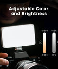 Pocket Sized Pro Grade Bicolor Panel Mini LED Light For DSLRs With Adjustable Panel And LCD Display Long Battery Life