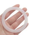 Silicone Replacement Gasket Seal For Moka Pot Espresso Coffee Maker Soft Flexible Odorless Fits 1 To 12 Cup Sizes Easy Install White
