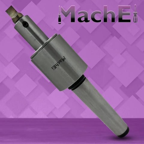 Image of MT3 Shank Rotary Broach Set With 7 Piece HSS Square Punches For Precision Self Centering Holes Pre Drill Ready