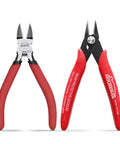 Must Have Two Piece Wire Cutters Set With 5 Inch Micro Flush Cutter And 5 Inch Diagonal Side Cutting Pliers For Jewelry Making And Crafting Spring Loaded For Precise Zip Ties And Electronics Trimming