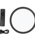 Super Smooth 360 Degree Rotating Display Stand Electric Turntable With Adjustable Speed And Remote Control, Plus Colorful Led Lights For Pro Photos And Videos That Look Totally Fire On Your Socials, includes remote and USB cable.