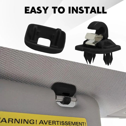 Two Pack Inner Sun Visor Clips Car Visor Holder Hook Makeup Mirror Bracket Replacement For OEM 8U0857562A 8E0857563A Fits Audi A1 A3