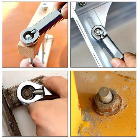 Heavy Duty Metal Nut Splitter Set For Bolt And Nut Removal in use on rusted stuck nuts