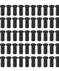 50 Pcs Pack Ultralight Steel Bike Spoke Nipples 12G 13G 14G In Black And Silver High Strength Wheel Spoke Nipples Caps Fits 2.0 To 2.6mm Spokes Great For Road And Mountain Bikes Adds Style And Protection