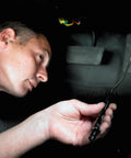 Technician using Stylus Reach 11 Lumen White LED Pen Light For Mechanics Inspectors And Technicians With 14 Inch Reach and Flexible Cable