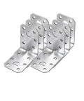 Heavy Duty Galvanized Iron L Shaped Corner Brackets For Shelves And Structural Use Built To Last Rust Resistant With 90 Degree Design