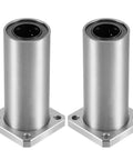 LMK16UU square flange linear ball bearing set for smooth low friction motion workhorse 16 mm bore 28 mm outer diameter 70 mm length pack of 2