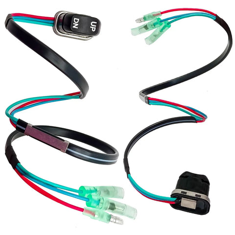 Tilt Trim Switch Replacement For Outboard Remote Control Box Fits Mercury Mariner And Similar Models Replaces 87-16991A1 cables