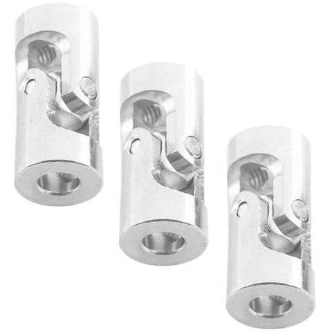 Five Pack Universal Rotatable Steering Shaft U Joint Coupling for RC Cars Robots Crawlers and Boats 5mm Durable Metal