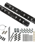 Ultra Strong Universal 5th Wheel Trailer Hitch Mount Rails And Installation Kit with 10 bolt hardware and components.