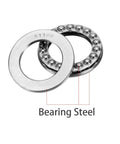 Three thrust ball bearings, steel, 30x47x11 mm, single-row, set of 3