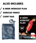 Nordic Curl Strap Heavy Duty Leg Curl Attachment With Easy 10 Second Setup No Slip Seatbelt Material Built To 1000 Lbs bundle.
