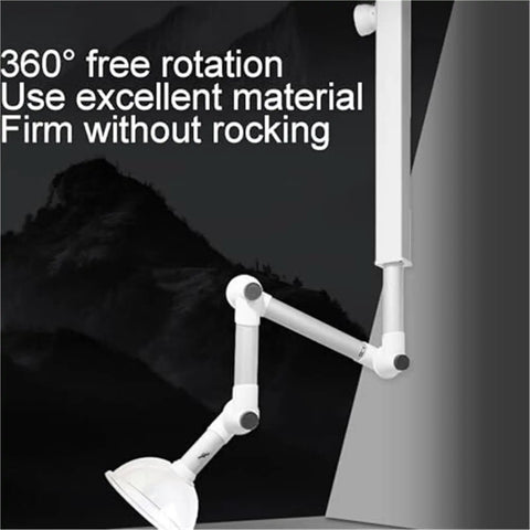360 Degree Rotating Lab Fume Hood With Adjustable Pivots and Flexible Fume Extractor Arm System mounted on wall