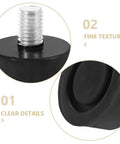 Close-up of Heavy Duty Adjustable Rubber Furniture Feet 4 Pack With M10 Screws Levelers showing texture and details