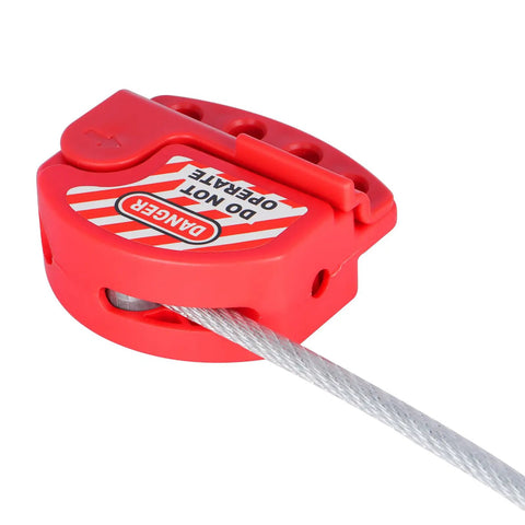 Rock Solid Adjustable Steel Cable Lockout Tagout Security Lock With Thick Vinyl Coated Wire And Brass Ends Industrial Loto Padlock Kit Built Like A Tank For Plant Maintenance Pack Of Four