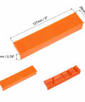 Tough As Nails Magnetic Vise Jaws 5 Inch Rubber Pad Pair Non Slip Bench Vise Protectors textured orange rubber pads.