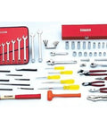 SAE Starter Tool Set 62 Piece Three Eighths Inch Drive Hand Tools Sockets Wrenches Pliers for Home Garage DIY