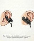 Double Headed Ear Clip For Ten Units 7000 With Shield 2.35mm Black For A Snug Secure Fit, Durable, No Fuss Clip On Replacement Accessory For Medical Gear And Devices. Black double-headed ear clip on ear for Ten Units 7000