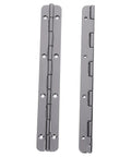 Two Pack Stainless Steel Piano Hinges 5 Inch By 0.7 Inch Heavy Duty Continuous Hinges With Holes For Cabinets Marine Grade Hardware