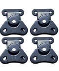 Heavy Duty Butterfly Twist Latch And Keeper Set For Flight Cases, Tool Boxes, And Guitar Boxes, Metal Toggle Clamp Hasp Closure, 1.97x1.5 in, 4 Pack