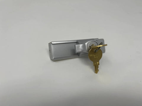 Stick On Showcase Lock With Keyless Entry And Quick Touch Control strong secure latch with silver aluminum finish