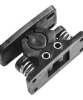 Spring Loaded Cabinet Latch With Double Roller Catch And Strong Grip For Camper RV Boat Cabinets Black Keeps Doors Secure During Travel