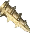 Close-up of 8 By 3/4 Inch Bronze Coated Exterior Wood Screws ACQ Compatible All Weather Workhorse
