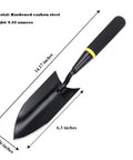 Heavy Duty Garden Spade Hand Shovel For Digging And Planting, A Multi Purpose Trowel With Steel Build And Rust Resistant Finish, ergonomic handle